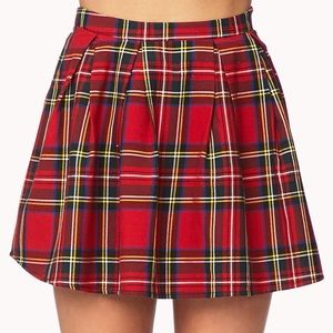 Forever 21 plaid skirt